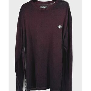 Affliction Y2K Minimalist Ribbed Knit Shirt XXL Made in USA Rare Standard Issue